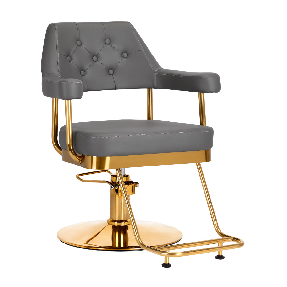 Friseurstuhl Gabbiano Granada Gold Grau