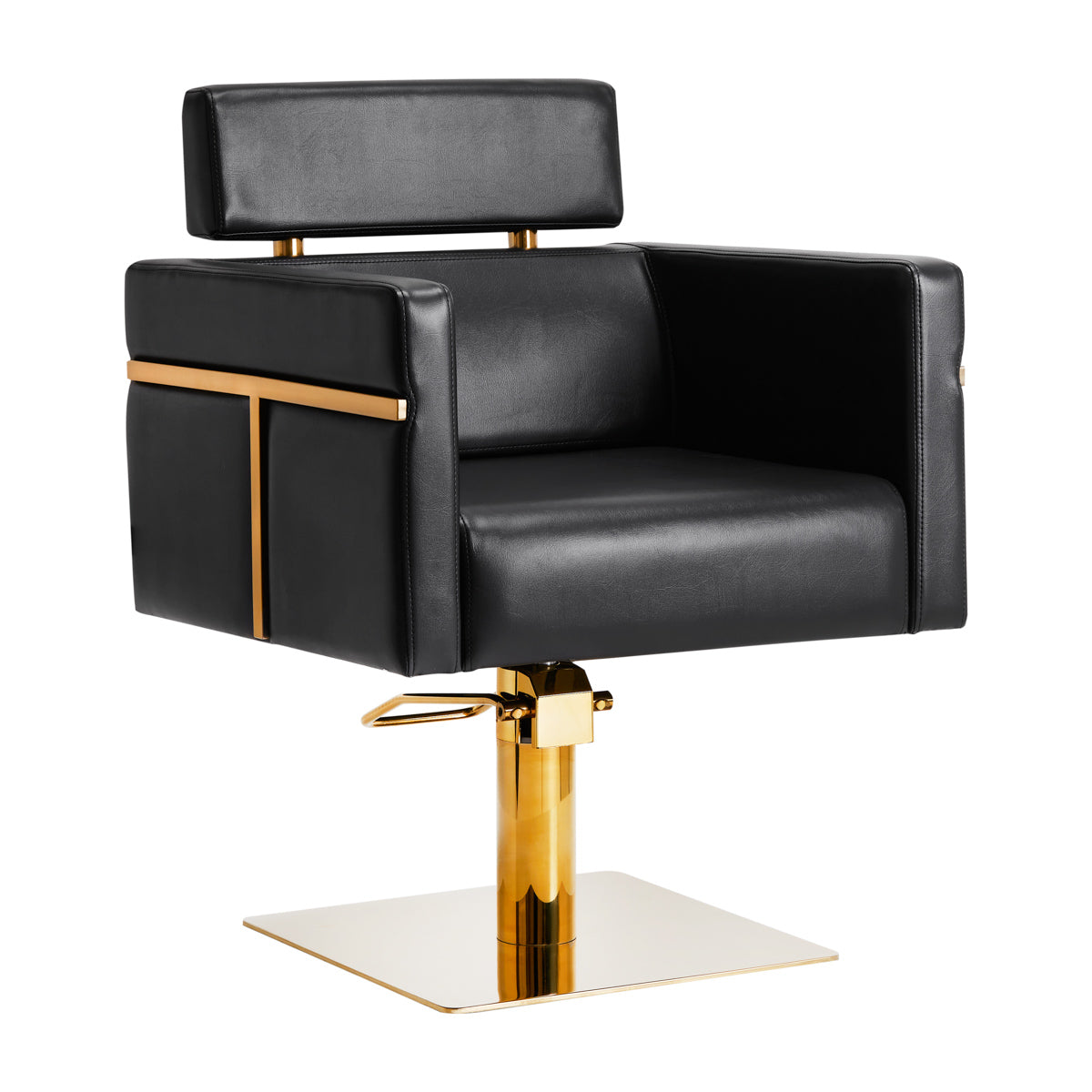 Friseurstuhl Gabbiano Toledo Gold Schwarz