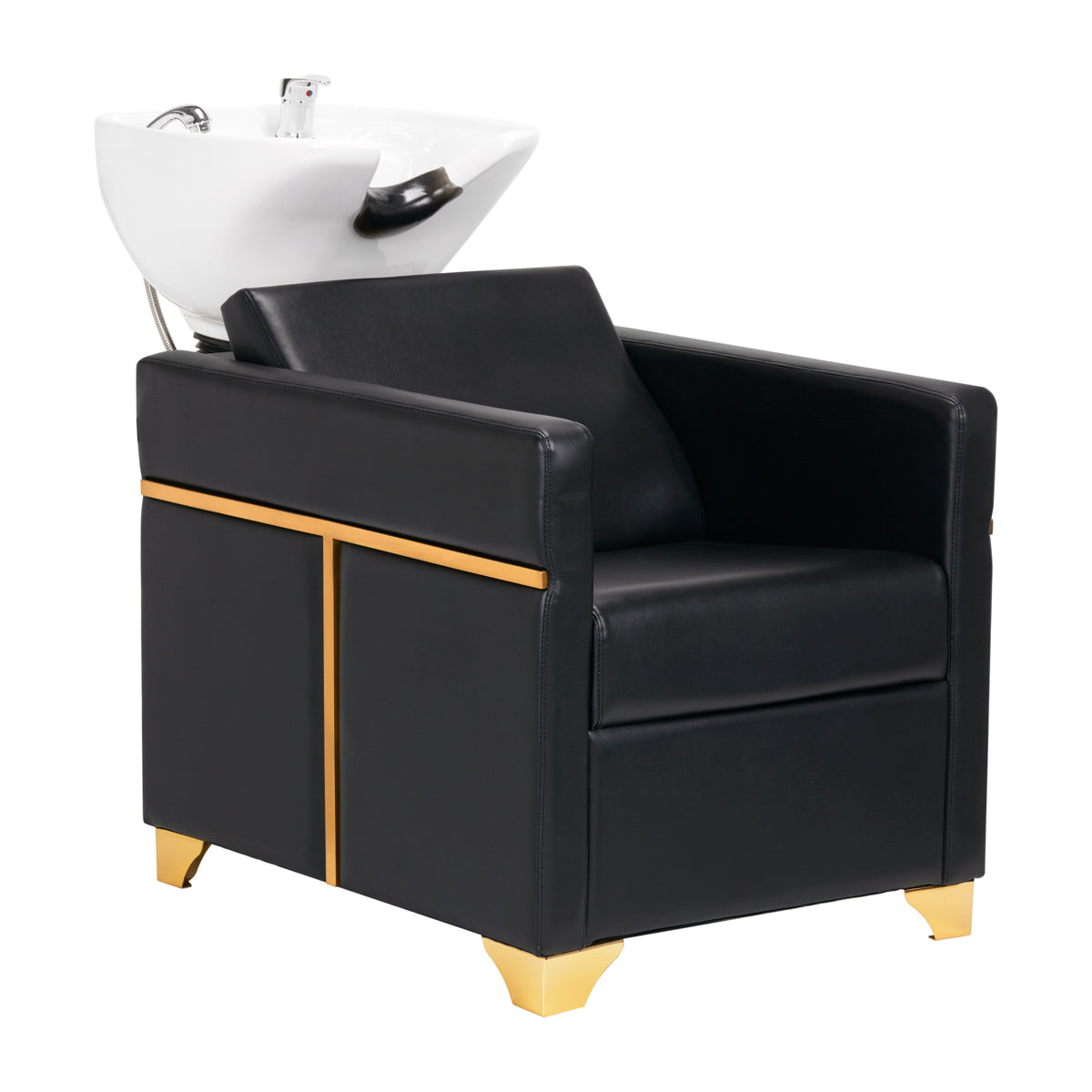 Waschanlage Gabbiano Toledo Gold-Schwarz / Weiß 1