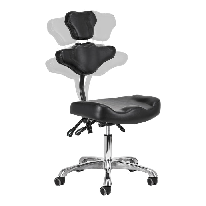 Rollhocker Höhenverstellbar Pro Ink 973 Schwarz - Bild 2