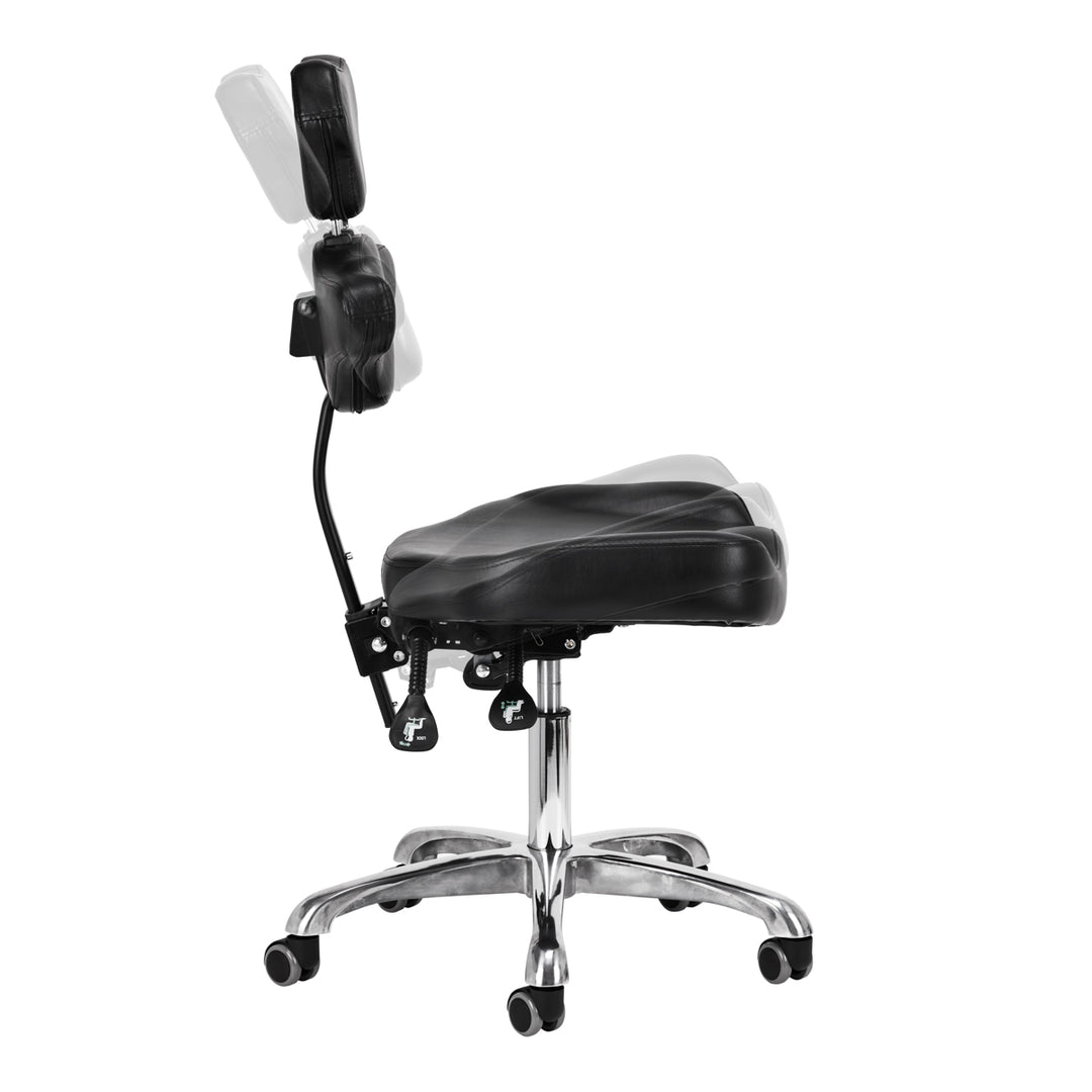 Rollhocker Höhenverstellbar Pro Ink 973 Schwarz - Bild 4