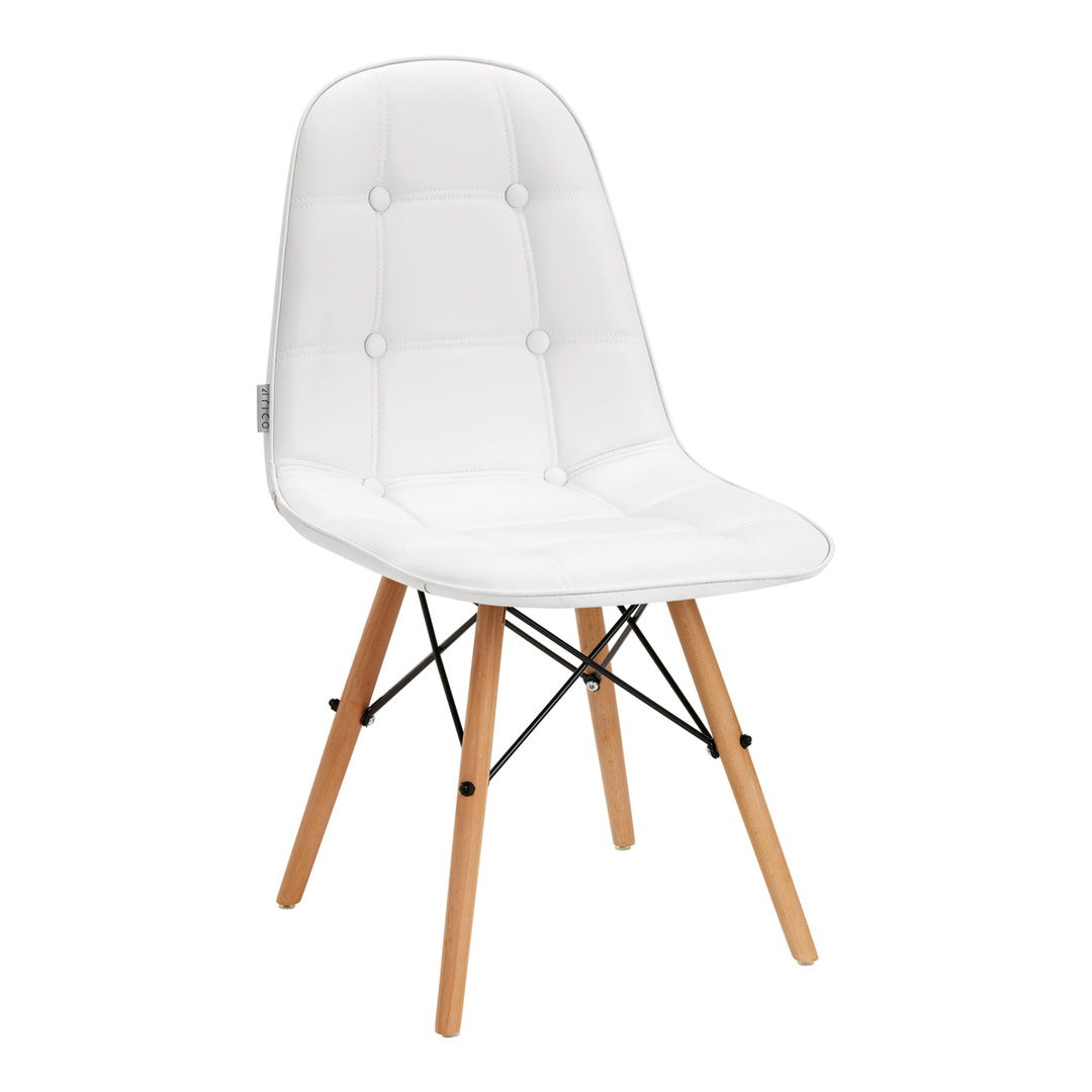 Stuhl 4Rico QS-185 Ökoleder Weiß 1