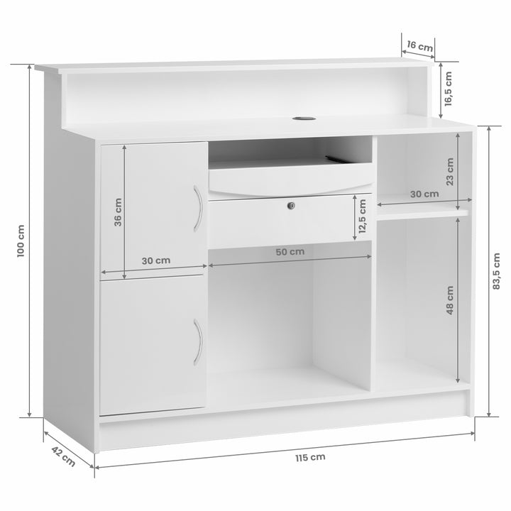 Empfangstheke Gabbiano G26W Weiß - Bild 11