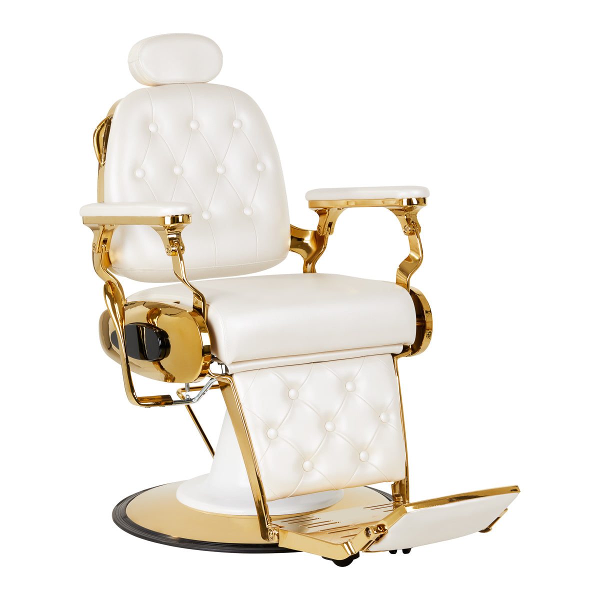 Barberstuhl Gabbiano Francesco Gold-Weiß 1