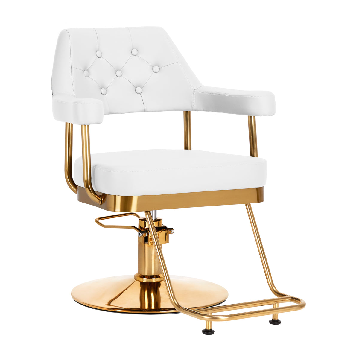 Friseurstuhl Gabbiano Granada Gold-Weiß 1