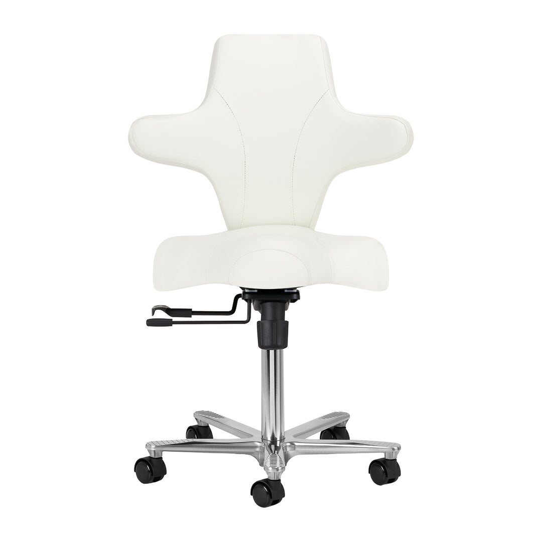 Rollhocker mit Lehne Azzurro Special 152 Weiß - Bild 2
