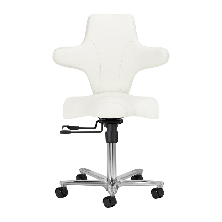 Rollhocker mit Lehne Azzurro Special 152 Weiß - Bild 2