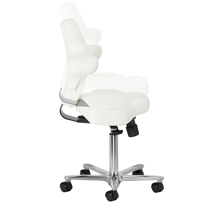 Rollhocker mit Lehne Azzurro Special 152 Weiß - Bild 7