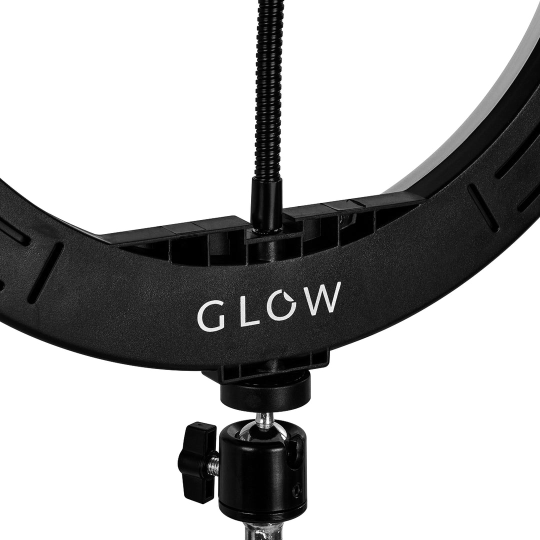 Ringleuchte Glow 13" mit Stativ 10W Schwarz 13