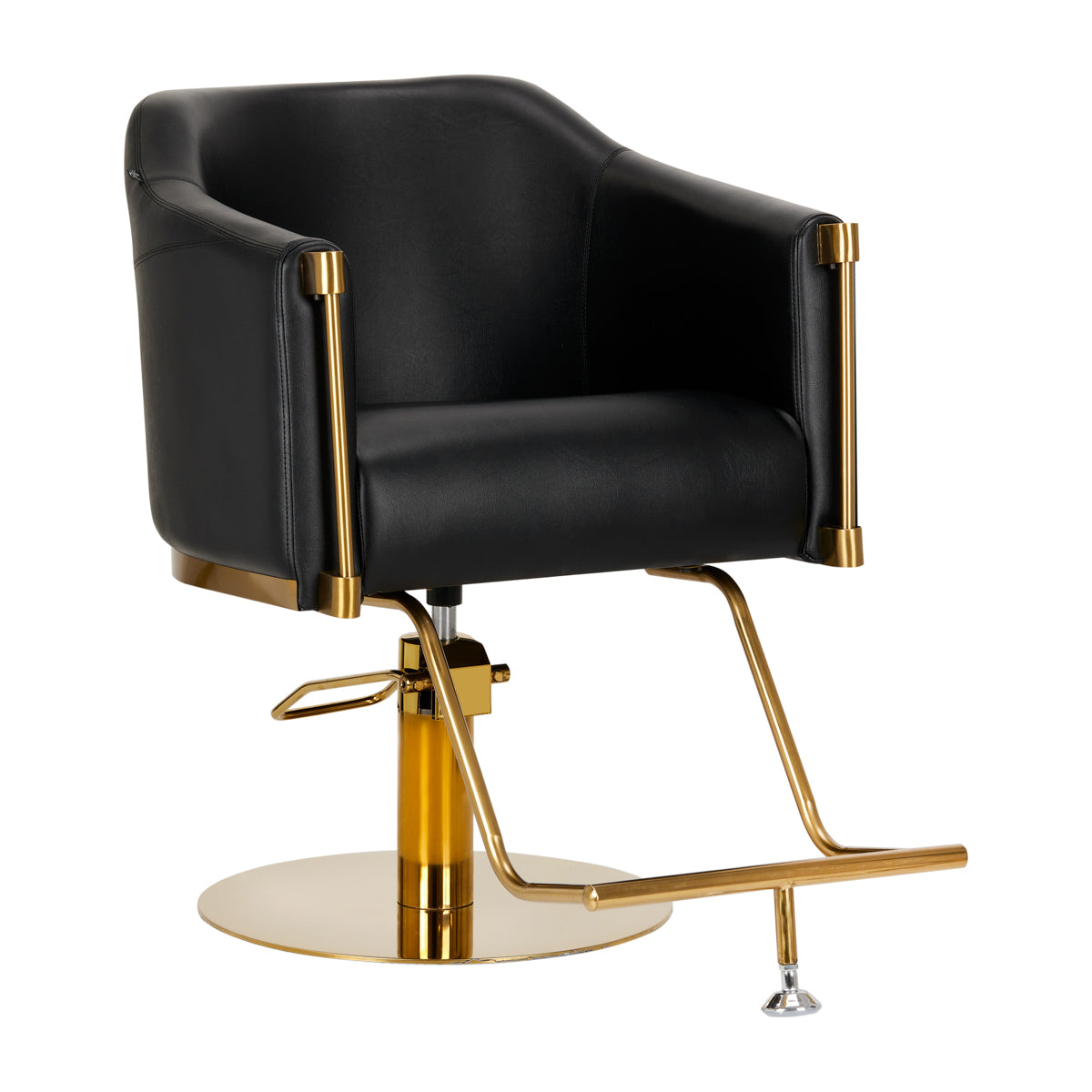 Friseurstuhl Gabbiano Burgos Gold-Schwarz