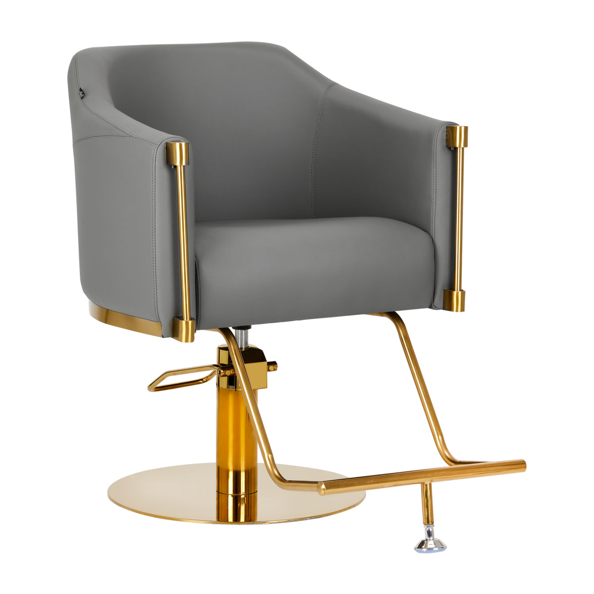 Friseurstuhl Gabbiano Burgos Gold-Grau