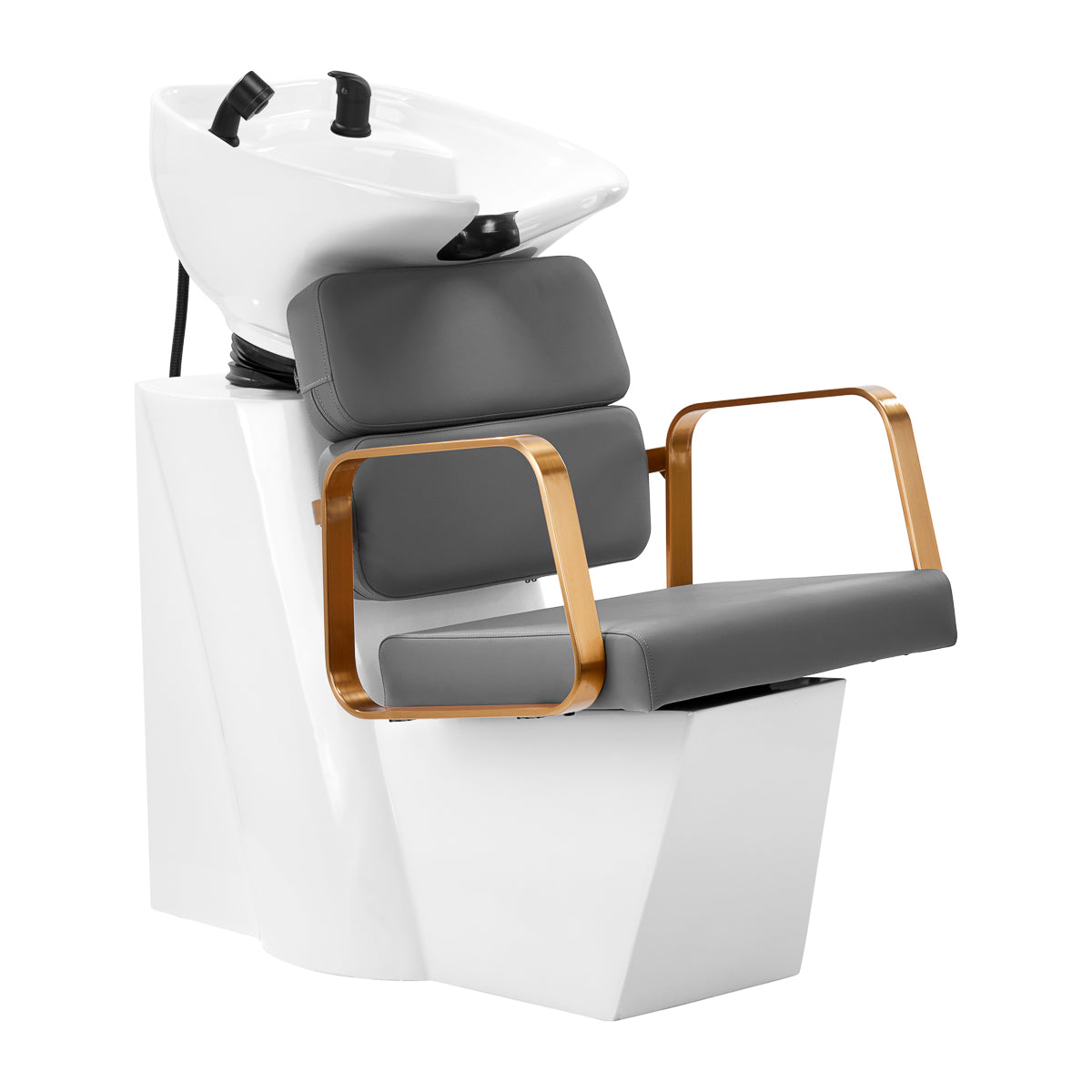 Friseur Waschbecken Gabbiano Porto Gold-Grau