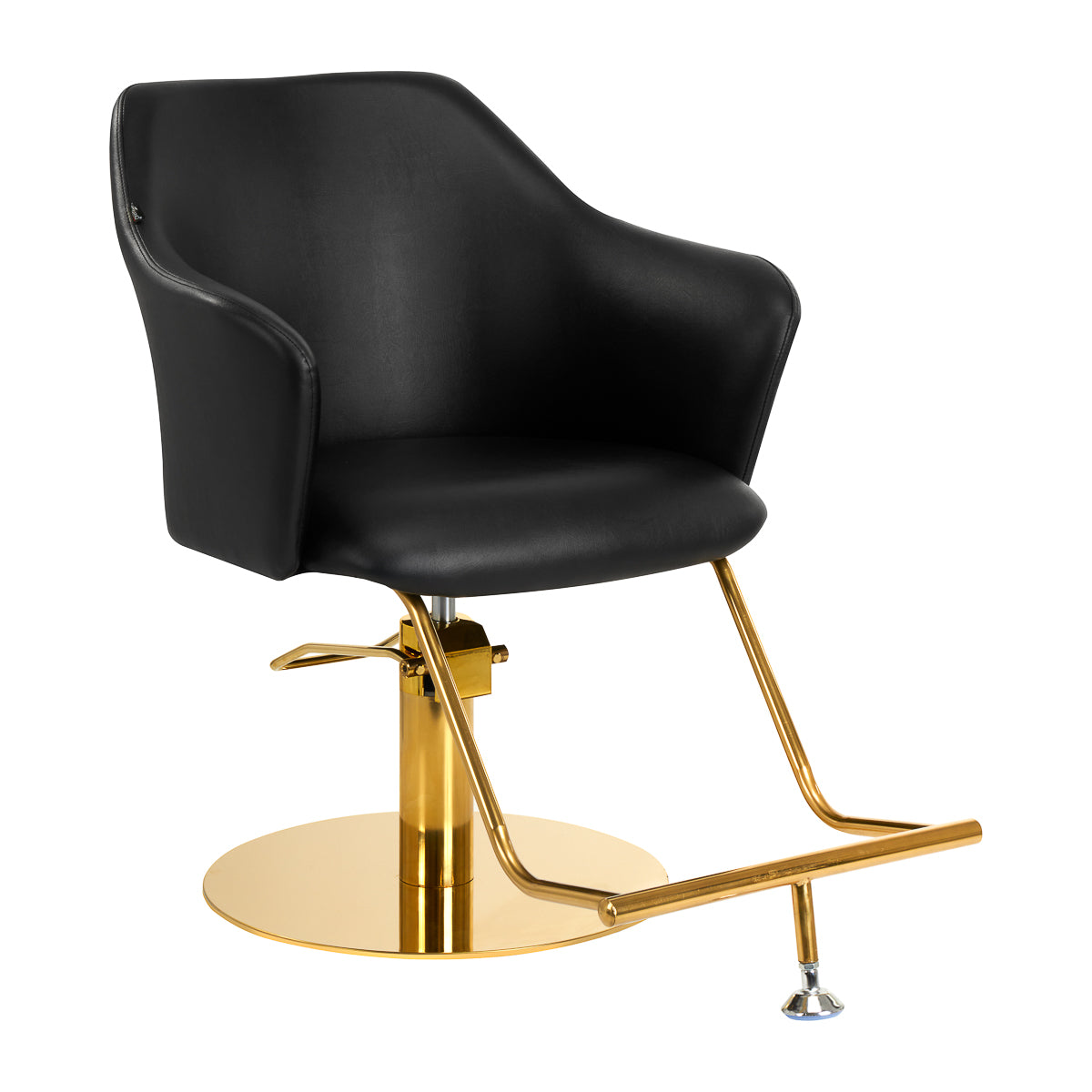 Friseurstuhl Gabbiano Marbella Gold Schwarz