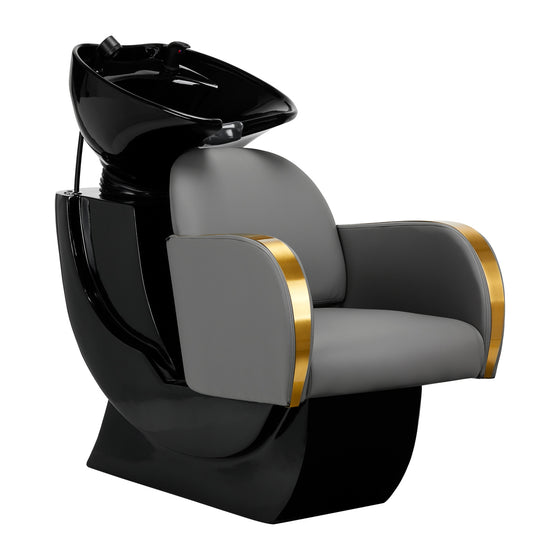 Friseur Waschbecken Gabbiano Malaga Gold-Grau