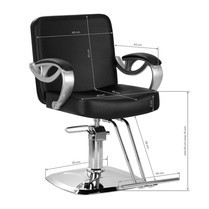 Friseurstuhl Hair System ZA31 Schwarz - Bild 8