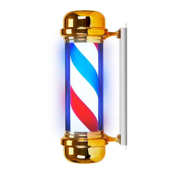 Barber Pole Beleuchtet und Drehend Gabbiano BB-02 Gold