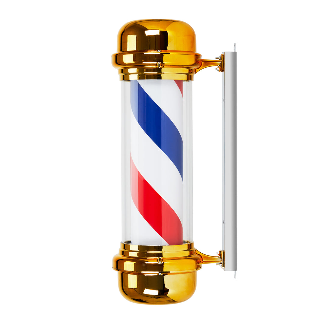 Barber Pole Beleuchtet und Drehend Gabbiano BB-02 Gold - Bild 2