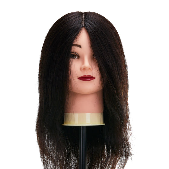 Frisierkopf Gabbiano WZ1 Echthaar 30 cm Schwarz