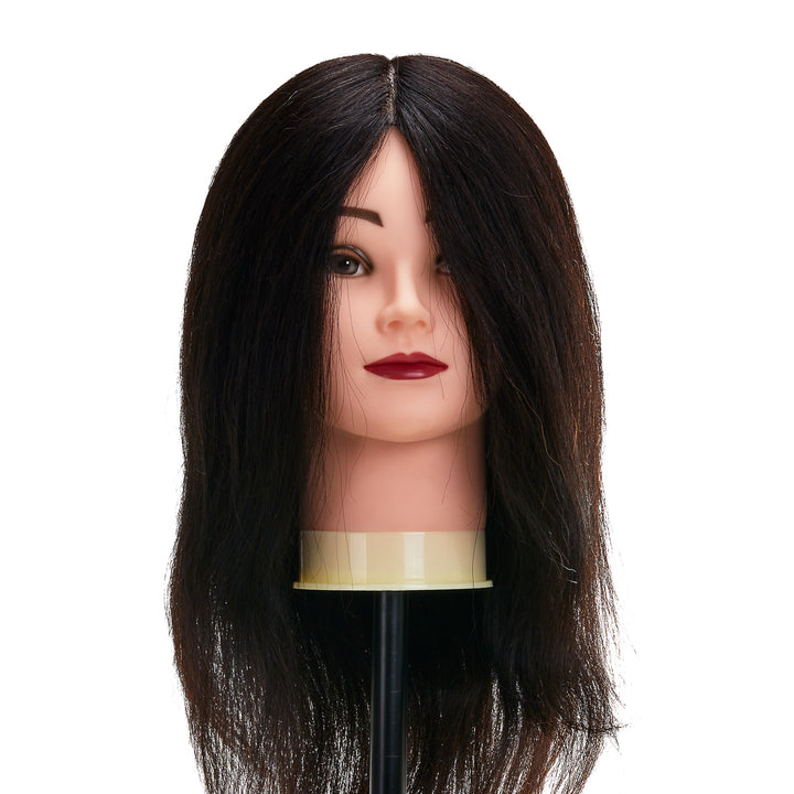 Frisierkopf Gabbiano WZ1 Echthaar 30 cm Schwarz