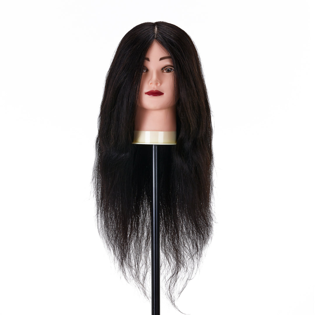 Frisierkopf Gabbiano WZ1 Echthaar 42 cm Schwarz - Bild 2