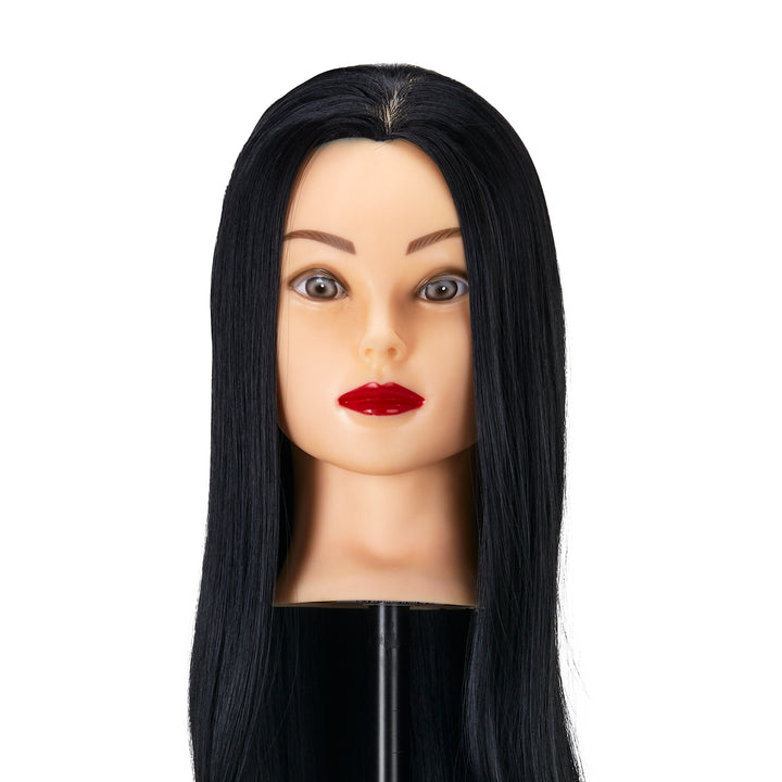 Frisierkopf Gabbiano WZ2 Kunsthaar 55 cm Schwarz