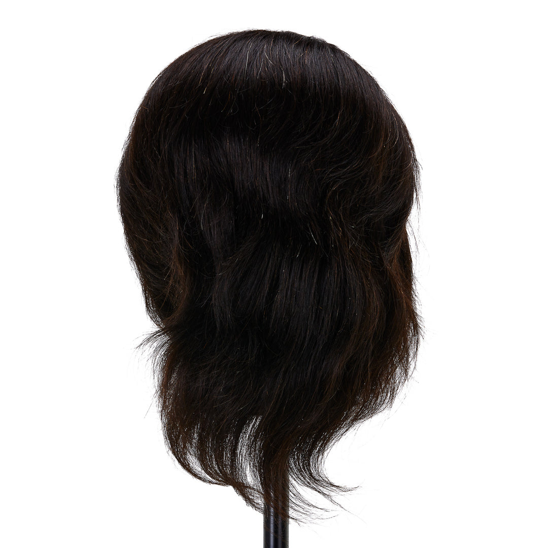 Frisierkopf Herren Gabbiano WZ3 Echthaar 20 cm Schwarz - Bild 3