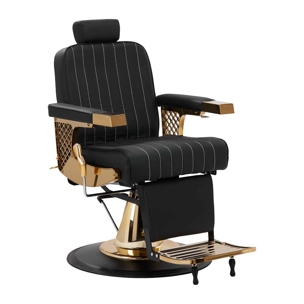 Barberstuhl Gabbiano Marcus Gold Schwarz