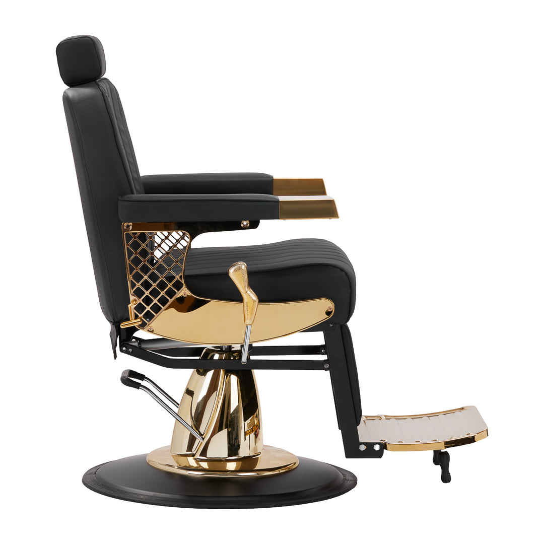 Barberstuhl Gabbiano Marcus Gold Schwarz 4