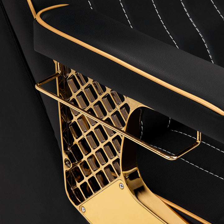 Barber Friseur Waschbecken Gabbiano Marcus Schwarz-Gold - Bild 6
