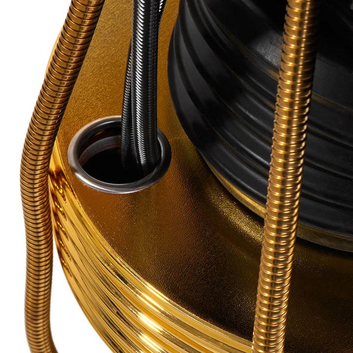 Barber Friseur Waschbecken Gabbiano Marcus Schwarz-Gold - Bild 9