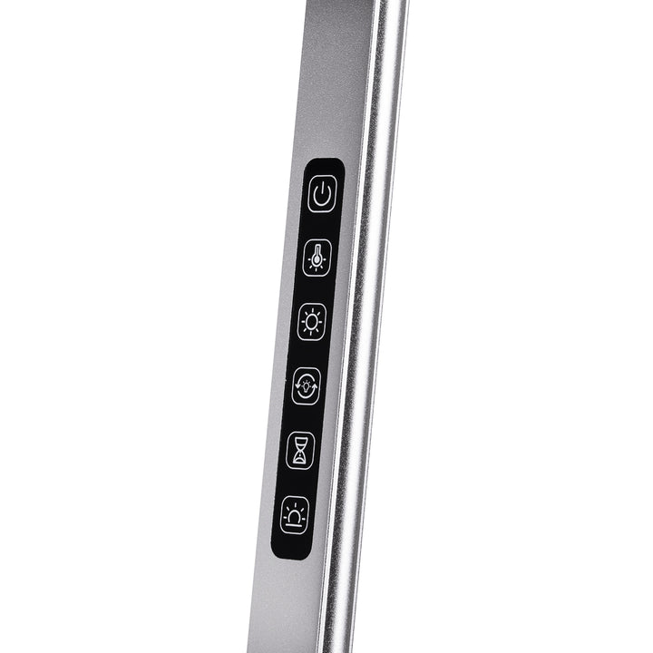 LED-Lampe mit Stativ und einstellbarer Farb- und Lichtintensität Yoga 22W Silber - Bild 5