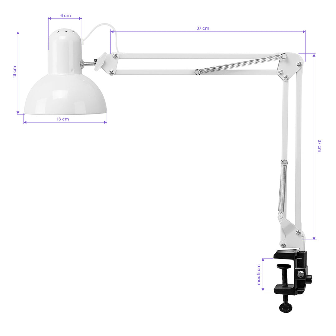 Tischlampe Kosmetik mit Tischklemme PiX 314 Weiß - Bild 9