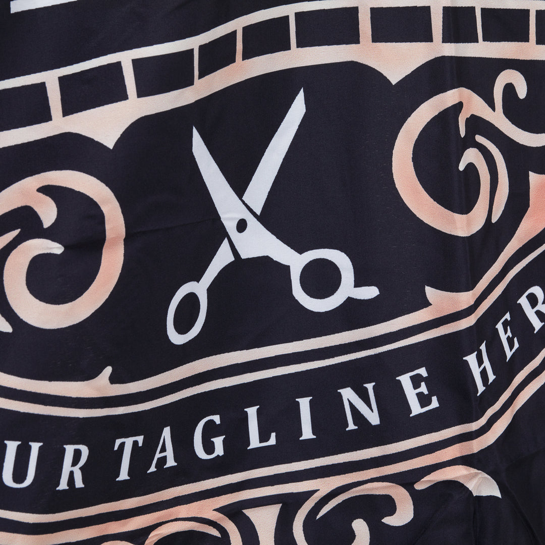 Friseurumhang mit Gummikragen J-456 Schwarz - Bild 5