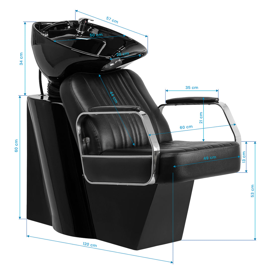 Friseur Waschbecken Gabbiano Patrizio Schwarz - Bild 18