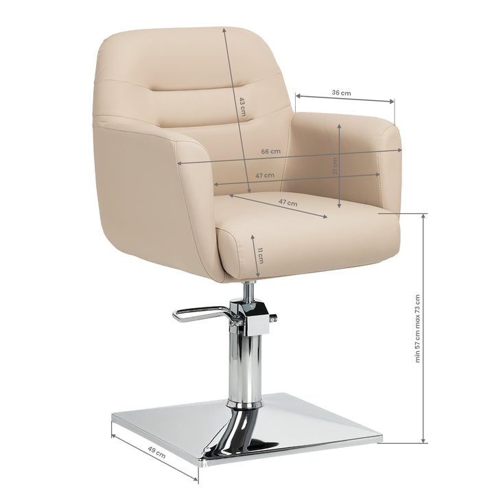 Friseurstuhl Gabbiano Monaco Beige - Bild 8