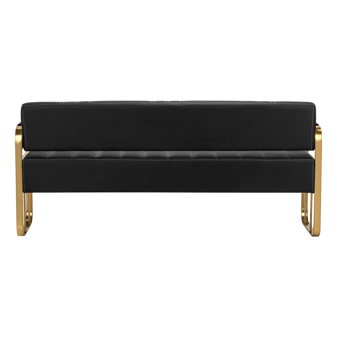 Wartezimmer Sofa Gabbiano Avila 3-Sitzer Schwarz-Gold - Bild 3