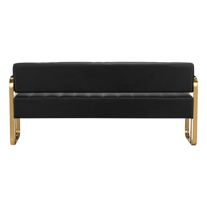 Wartezimmer Sofa Gabbiano Avila 3-Sitzer Schwarz-Gold - Bild 3