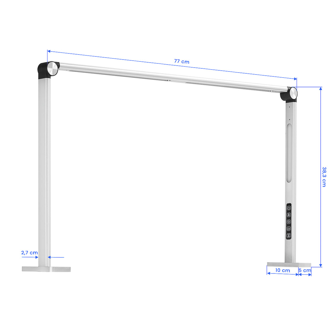 Manikurelampe LED mit einstellbarer Farb- und Lichtintensität Glow ProLux Silber - Bild 5