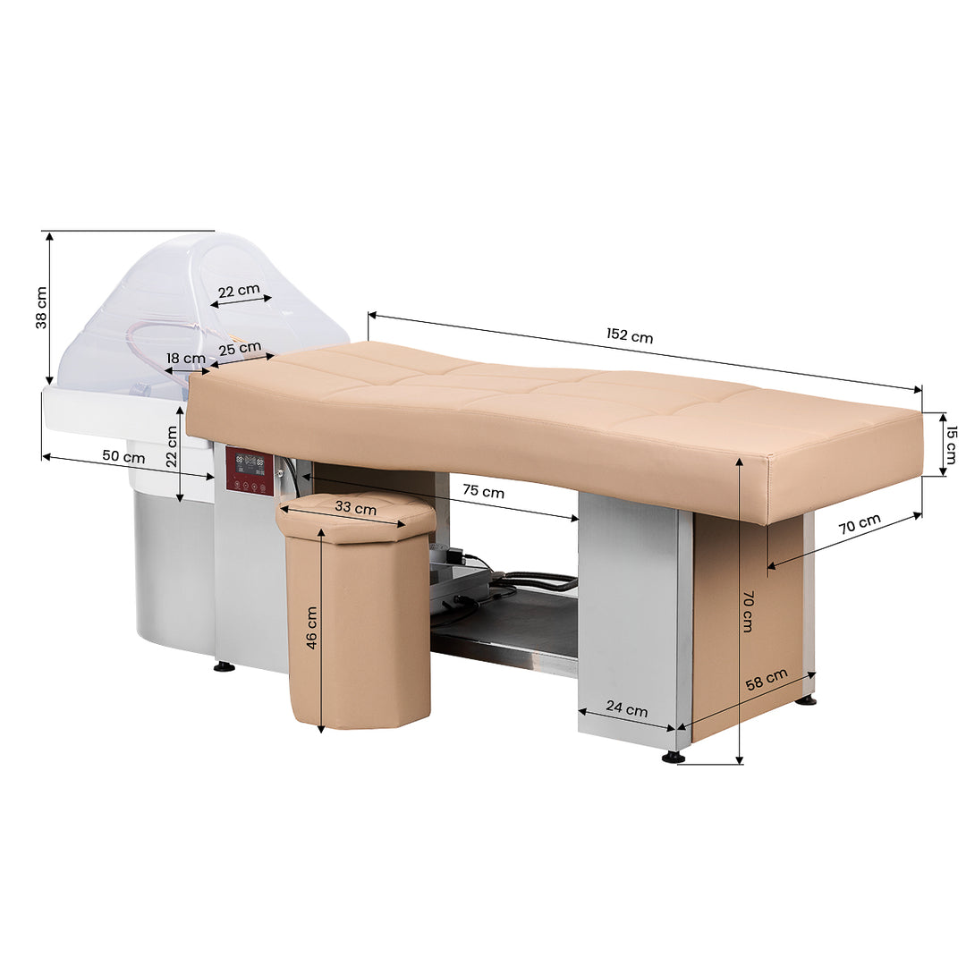 Waschanlage Gabbiano Head Spa 017 Liege Beige 18