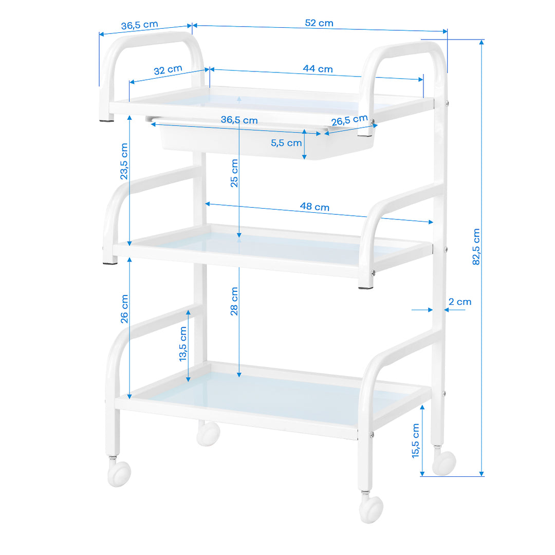 Kosmetikwagen Basic 121 Weiß - Bild 7