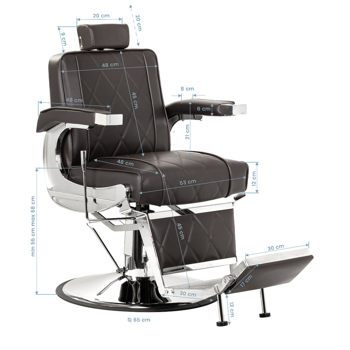Barberstuhl Hair System BM88066 Braun - Bild 14
