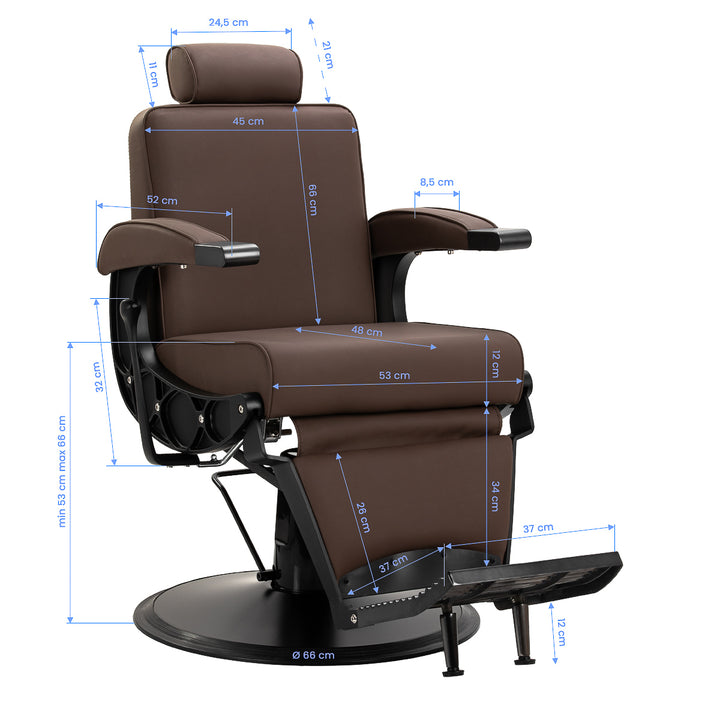 barberstuhl gabbiano continental braun 17