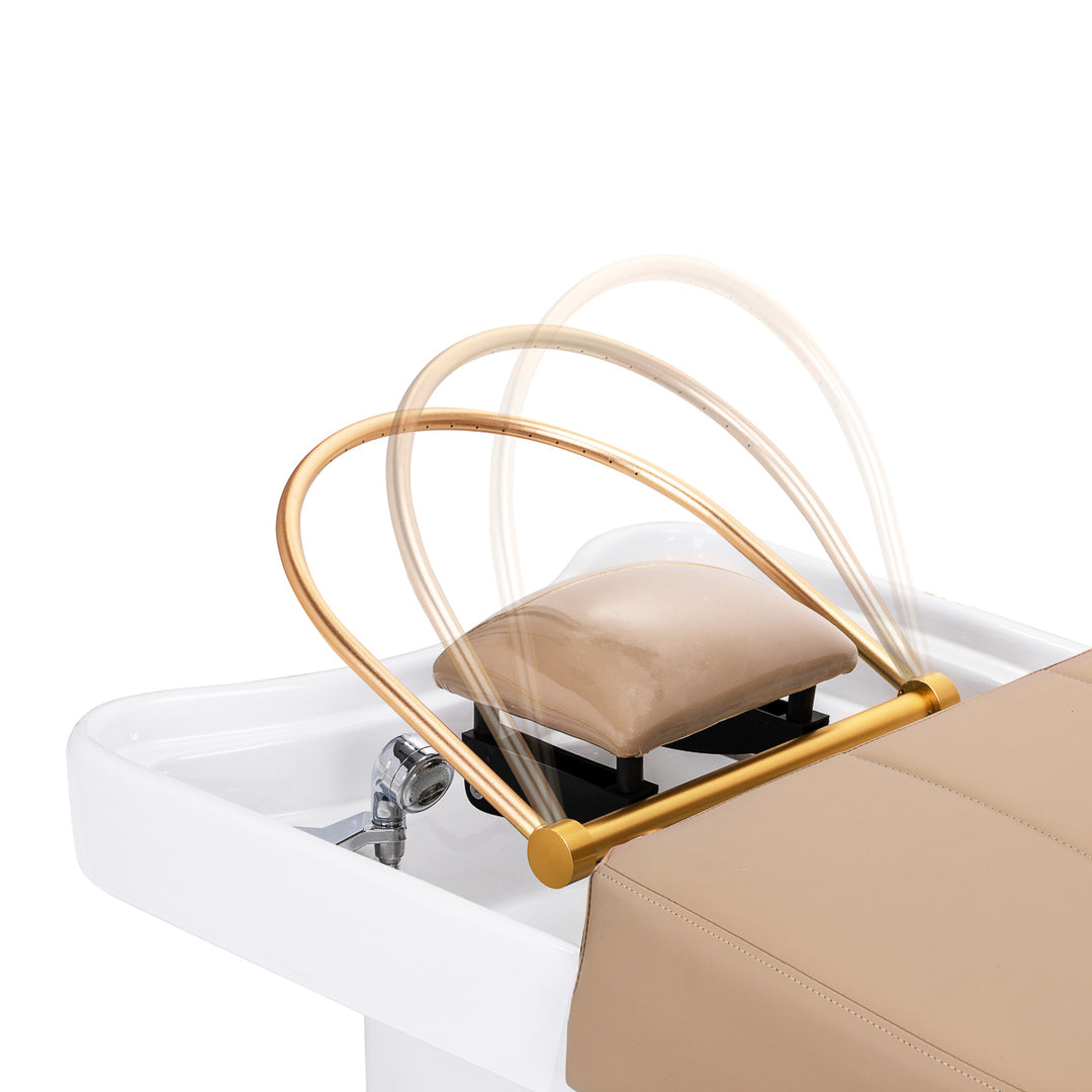 Friseur Waschbecken Gabbiano Head Spa 017B mit Liege Beige - Bild 7