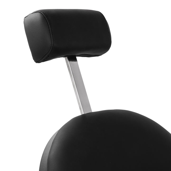 Barberstuhl Gabbiano Niccolo Schwarz‑Schwarz ohne Knöpfe - Bild 15