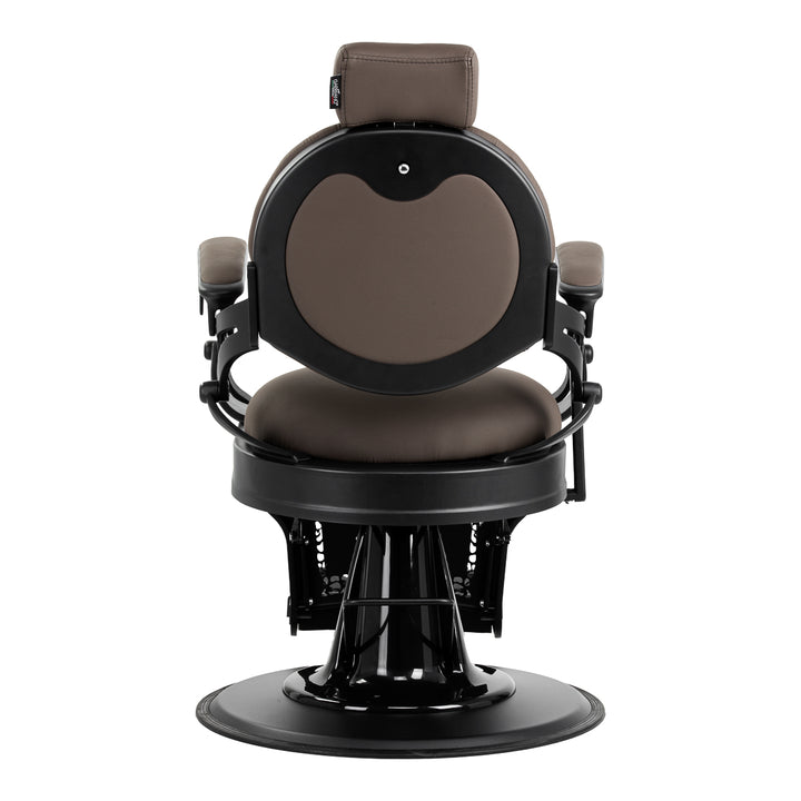 Barberstuhl Gabbiano Niccolo Braun‑Schwarz ohne Knöpfe - Bild 3