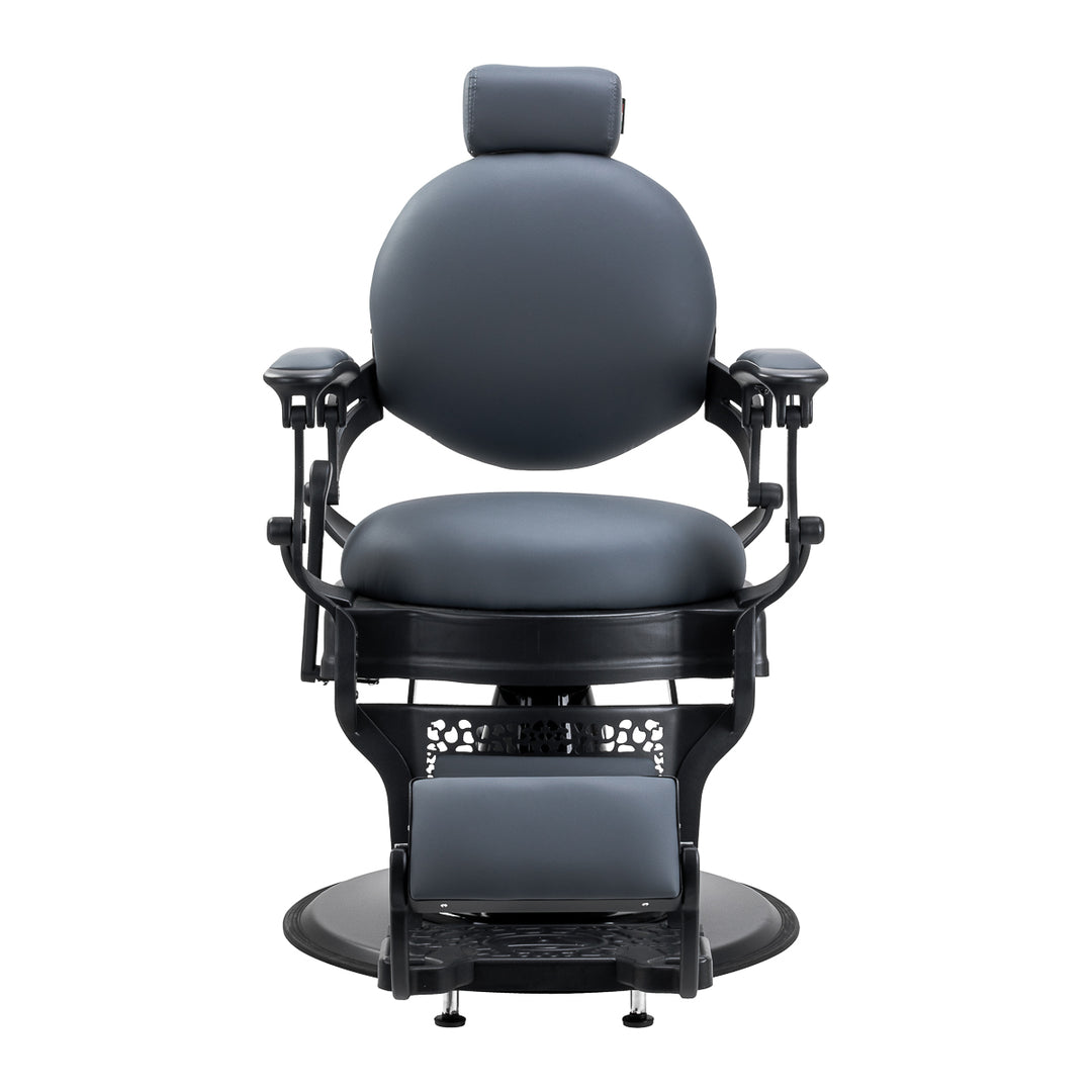 Barberstuhl Gabbiano Niccolo Grafit‑Schwarz ohne Knöpfe - Bild 2