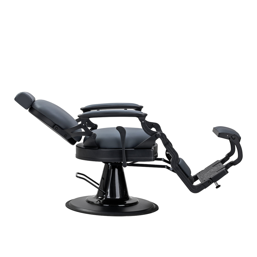 Barberstuhl Gabbiano Niccolo Grafit‑Schwarz ohne Knöpfe - Bild 5