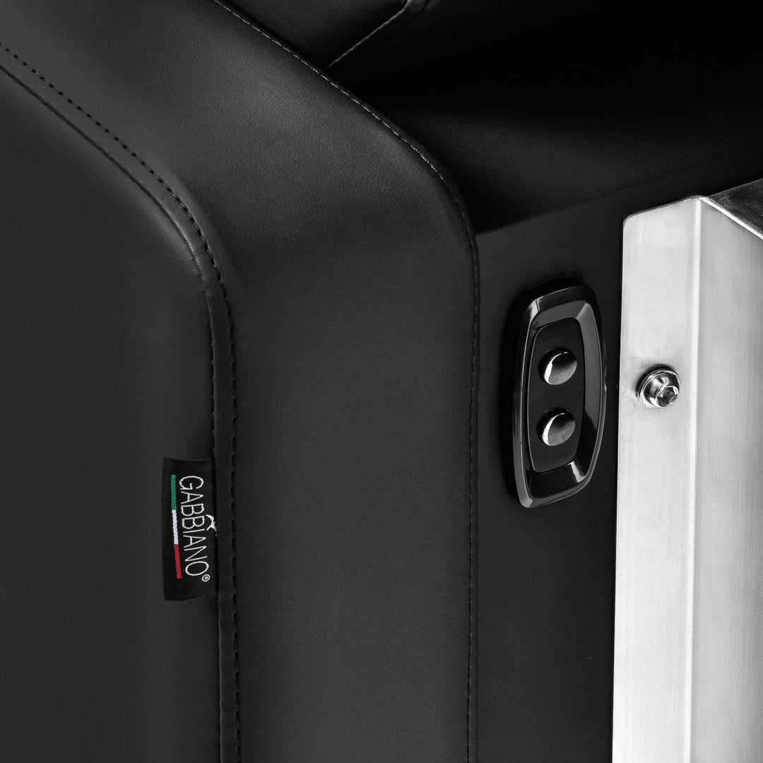 Waschanlage Gabbiano Sylvia mit Elektrischer Beinauflage und Massage Schwarz 19