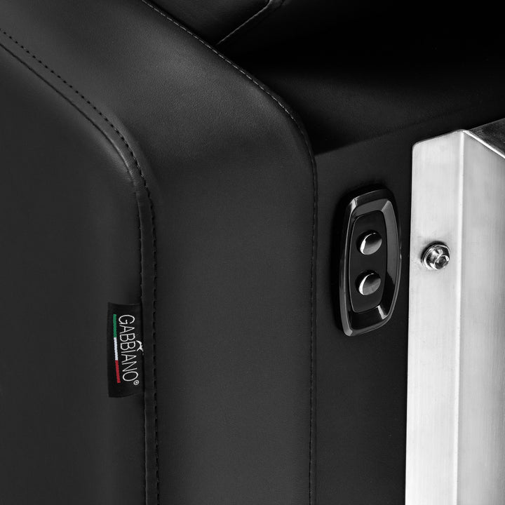 Waschanlage Gabbiano Sylvia mit Elektrischer Beinauflage und Massage Schwarz 19