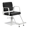 Friseurstuhl Gabbiano Porto Schwarz-Weiß